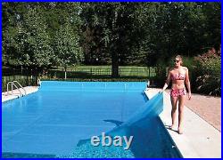 Sun2Solar 20 x 45 Rectangle Blue Swimming Pool Solar Blanket Cover 800 Series