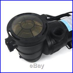 Super In & Above Ground 1 HP Swimming Pool Water Pump 115 Volt Motor Portable