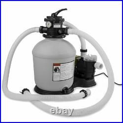 Swimming Pool 16-inch Sand Filter with 3100 GPH 3/4 HP Pool Pump Timer Set