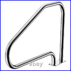 Swimming Pool Hand Rail 49 Stainless Mount Pool Stair Rail WithBase Plate