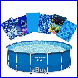 Tube Frame Pool Liner Replacement Relining Kit Sizes 12' 15' 16' 18' 24