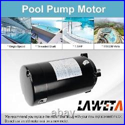 UST1152 Swimming Pool Pump Motor Fit For Smith Century Hayward 1.5 HP, 115/230V