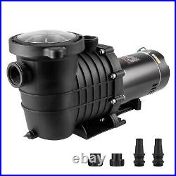 VEVOR Above Ground Swimming Pool Pump Single Speed 2 HP 110 GPM 110V / 240V