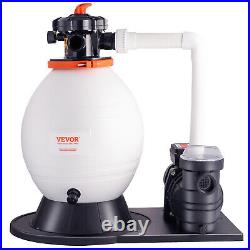 VEVOR Sand Filter Above Ground with 1 HP Pool Pump 3500 GPH Flow 16 6-Way Valve