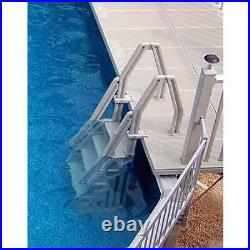 Vinyl Works Deluxe In Step 46-60 Above Ground Pool Ladder, White (Open Box)